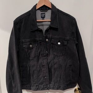 GAP Jean Jacket, washed black, size XL